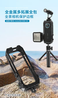 适用于Insta360 one x2 x3 x4兔笼全景运动相机铝合金保护壳边框