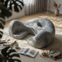 Meditation Seat Cushion Curved Contoured Seat Cushion Textured