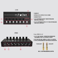 6/8 Channel Audio Mixer for Musical Instruments