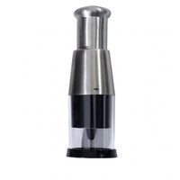 Manual Garlic Press Brushed Silver Cooking Gadget