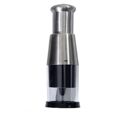 Manual Garlic Press Brushed Silver Cooking Gadget