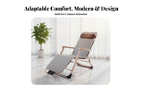Foldable Chaise Lounge Space-Saving Adjustable Folding Cot Lay-Flat Capability