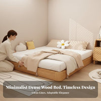 Floating foundation Bed Headboard Bedroom Furniture Low height Mattress Support for Design aficionados, Homeowners, Small Apartment, Guest Room