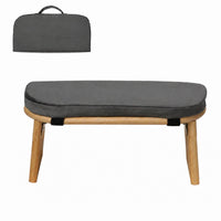 Meditation Bench with Travel Bag Wooden Meditation Bench Angled Furniture for Adults
