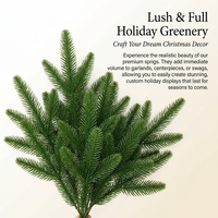 Branches Red, Realistic PE Material Foliage, Weather Resistant, for Christmas Crafts, for Table Centerpieces, for Outdoor Decor