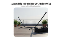 Stable Design Swing Bed with Stand Sturdy Portable Swing Bed Stand Easy Assembly Heavy Duty Chair Frame All-Weather for Adults, Families, Teens, Balcony, Indoor, Garden, Backyard