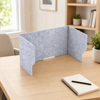 Three-Sided Desk Divider Panel Portable Acoustic Desk Divider Privacy Cubicle Screen Sturdy for Office Workers, Students, Open Offices, Classrooms, Study Desks