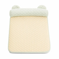 Pet Cooling Bed with Headrest Padded Washable Pet Mat Long-Lasting for Pets