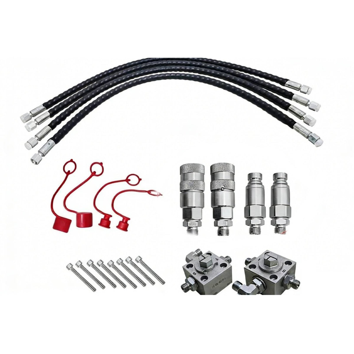 Construction Equipment Diverter Valve Kit Quick Connect Hydraulic Diverter Valve Kit Easy Installation Heavy Equipment Part