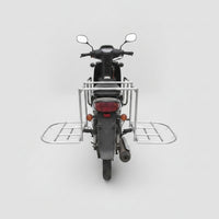 Motorcycle Rear Cargo Rack Stable Rear Cargo Rack Silver for Motorcyclists