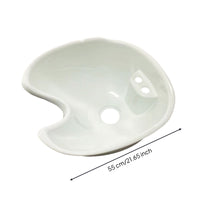 Front Neck Opening Hairdresser Sink Molded Shampoo Basin Salon Shampoo Bowl Raised Mounting Base