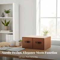 Pull-slide-out Cabinet Drawer Nordic aesthetic Organizer Bin Stackable Design for Students