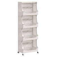 Rolling Book Cart adaptable Use Multi-Tier Book Cart Space-Saving for Librarians