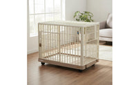 Spacious Interior Multi-Level Feline Enclosure Sturdy Construction Resin Feline Condo With Wheels Stackable Pet Crate Rust-Proof for Indoor