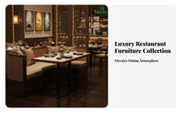 Woven Booth and Chair Set Southeast Asian Design Professional-Grade Furniture Padded Seat Safeguarding Floor Glides
