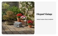 Imitation Stone pillar Indoor & Outdoor Use Ornate Display Pedestal Sturdy Base