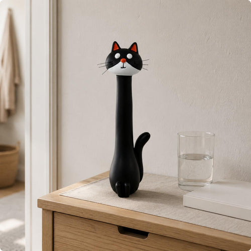 Feline Flower Vase Handmade Table Ornament Small Flowers