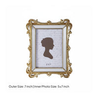 French Design Resin Frame Luxury Look Vintage Tabletop Frame for Bedroom