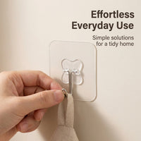 Waterproof Storage Hook Hanger for Home Organizer, Modern Minimalist No-Drill for Various Surfaces