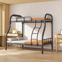 Metal Bunk Bed Space-Saving Bunk Bed Frame Noise Furniture for Teens, Students, Shared Bedroom, Dorm Room, Hostel