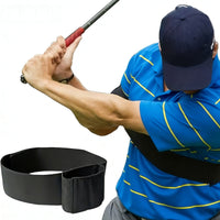 Elastic Swing Posture Coach Encircling Arm Loop Training Strap Stitched Seams Golf Swing Arm Band Nylon