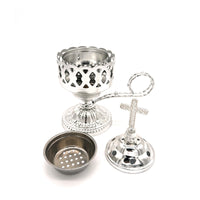 Electric Incense Burner, Iron, Classical Style, Electroplated Finish