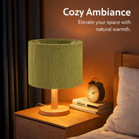 Lampshade with Woven Rope Texture for Table Lamps and Ceiling Fixtures, Drum for Bedroom Lighting and Pendant