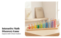 Educational Math Board Hands-on Learning Educational Math Toy Slanted Addition Subtraction Board for Young Learners