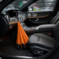 Automatic Close Inverted Umbrella Manual Open Umbrella with 24 Ribs Reflective Large for Drivers, Commuters, Rainy Days, Car, Night Walking