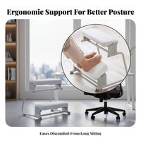 Under Desk Footrest Non-Slip Adjustable Rocking Footrest Two-Tier Leg Rest for Students, Living Room