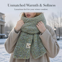 Retro Blended Knit Scarf for Autumn/Winter - Warm & Soft Neck Warmer