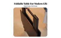 Square Fold-in-Half Utility Table Foldable Design Portable Furniture for Campers