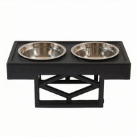 Elevated Pet Feeder Easy to Clean Dog Bowl Stand Sturdy Build