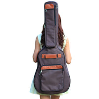 KADY 41-inch Folk Guitar Bag with Padding, Double Shoulder Straps, 600D Oxford Fabric