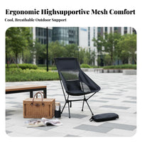 Lightweight Moon Chair Quick Setup Ultralight Camp Chair Stable Structure