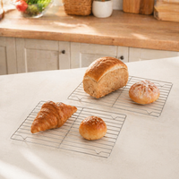 Stainless Steel Cooling Rack, Rectangular Oven Rack for Roasting, Baking, Grilling, Wire rack for Home Bakers