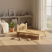 Cat Sleeping Bed All Season Wooden Cat Bed Breathable Mat Animal Furniture for Indoor