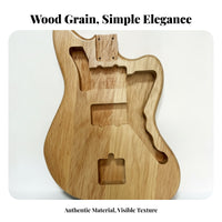 Pre-Drilled Holes Alder Guitar Body Blank Offset Style Electric Guitar Body Blank Visible Wood Grain