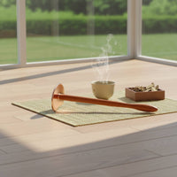 2 Pieces Long Handle Guasha Board Sleek Edges Copper Scraping Plate for Home