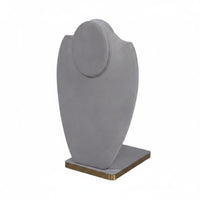 Necklace Display Bust Light Elegant Design Jewelry Mannequin Stand Stable Metal Base Portrait Neckline Display Stand for Live Broadcasting, Boutique