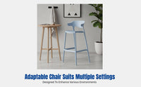 Stackable Bar Stool, Nordic Minimalist High Chair, Designer Backrest for Home