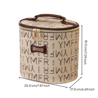 Waterproof makeup bag with hook