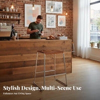 Nordic Design Transparent Highrear Stool Light Luxury Bar Seating Minimalist and aesthetic Counter Chair Easy to Clean for Business Owners, Interior Designers, Cafe, Restaurant, Kitchen, Dining Room