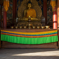 Tibetan Buddhist Altar Cloth Wall Hanging Table Skirt Decoration 5m