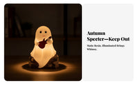 Decorative Halloween Tabletop Light | Smooth Painted Finish, molded Ornament with Light, for Desk
