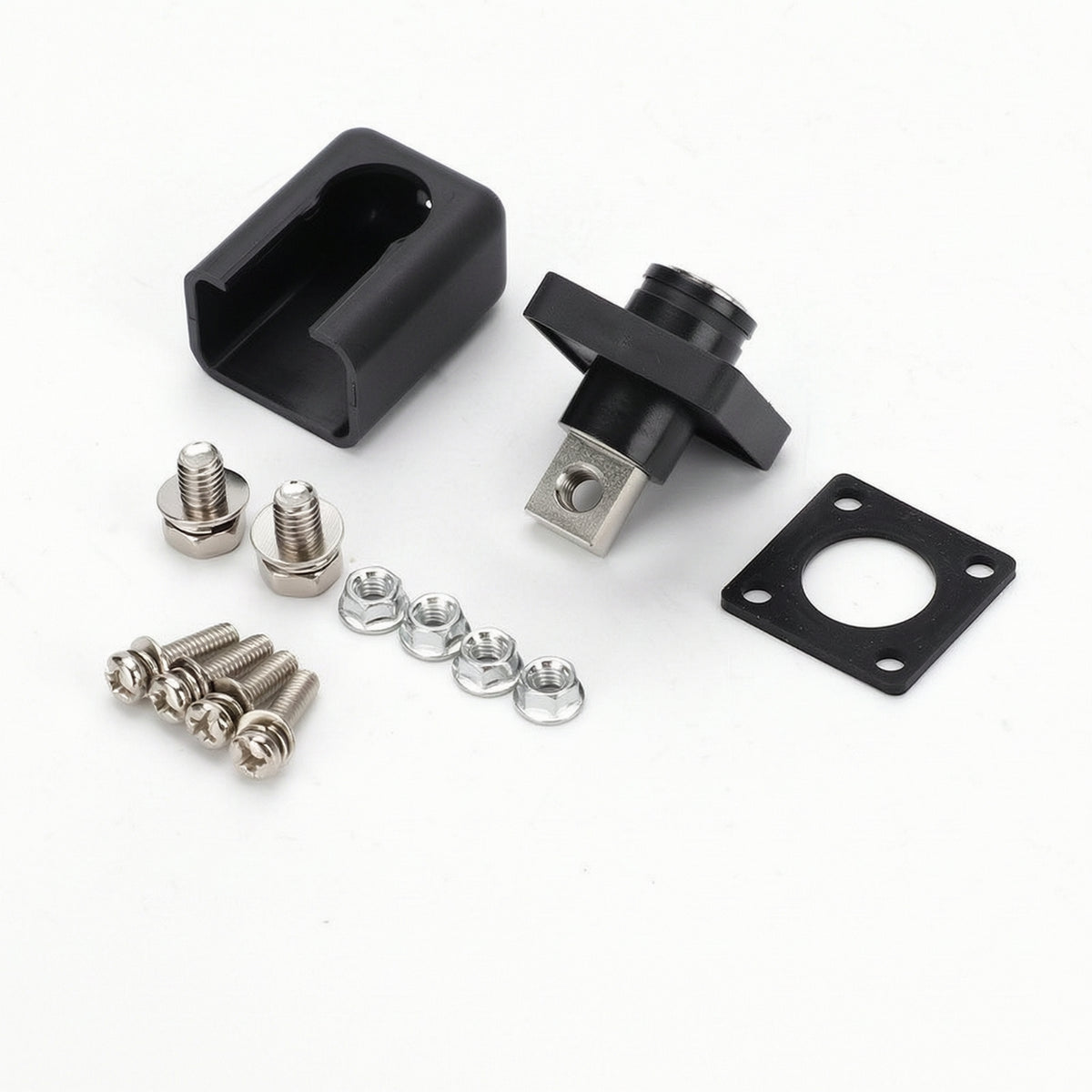 Flame-Retardant Battery Terminal Block with Stud Corrosion-Resistant Battery Terminal with Insulated Shell Long-Lasting Busbar Easy to Install for Power Systems, Inverters