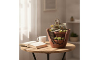 Planter with Miniature House Planter Vintage Pots for Gardeners, Fairy Garden, Desk, Windowsill