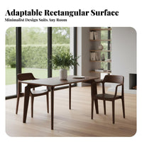 Rectangular Dining Table Nordic Design Household Furniture Japanese office design Desk for Families, Apartment Dwellers, Kitchen, Home Office, Study Room