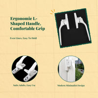 Thickened sturdy synthetic glazing handle, lever lock, cream door and glazing pull handle, security enhancement