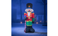 Tall Christmas Inflatable Nutcracker Soldier Freestanding Inflatable Nutcracker Soldier Giant Holiday Display Oversized for Yard